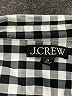 J.Crew 100% Cotton Checkered-gingham Black Long Sleeve Button-Down Shirt Size 00 - photo 7