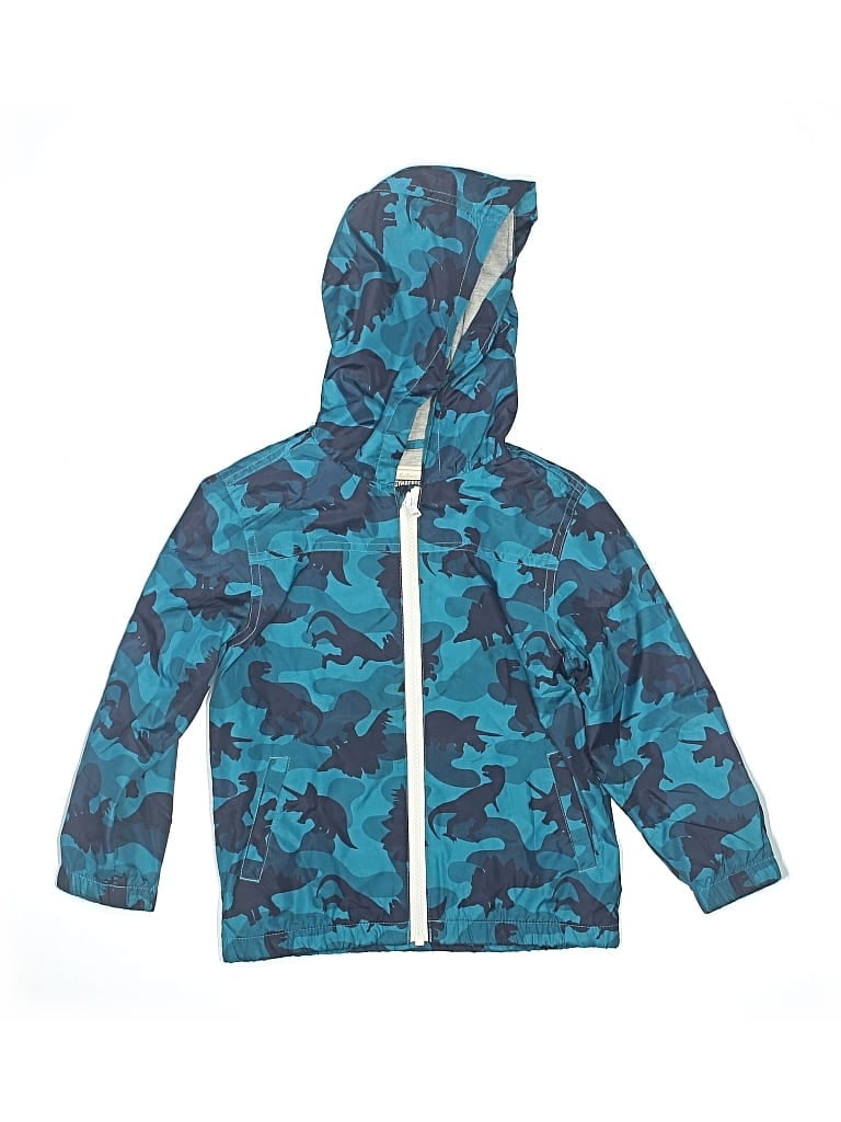 Pre-owned Gymboree Kids' Windbreaker Jacket In Blue