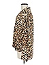 Vince Camuto 100% Polyester Animal Print Brown Long Sleeve Blouse Size M - photo 5