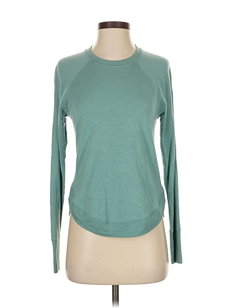 Pre-owned Athleta Long Sleeve T-shirt In Blue
