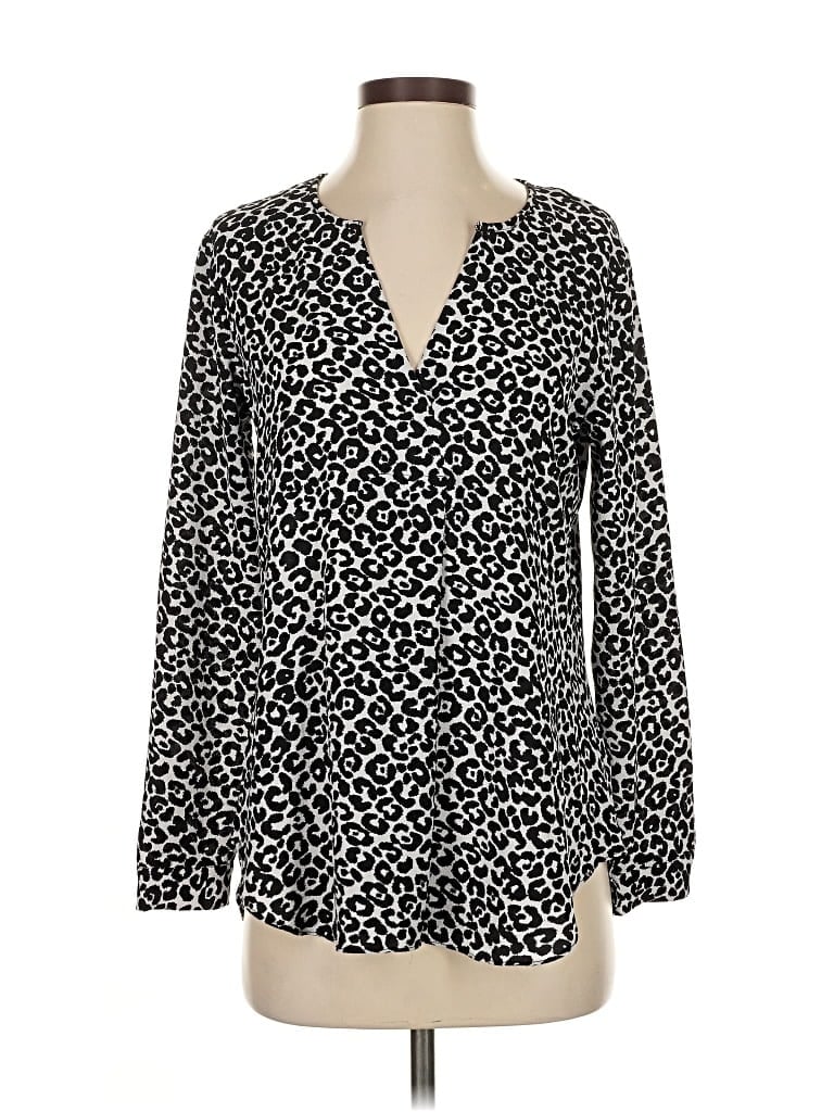 Pre-owned Vince Camuto Long Sleeve Blouse In Black