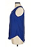 Laundry by Shelli Segal 100% Polyester Blue Sleeveless Blouse Size M - photo 5