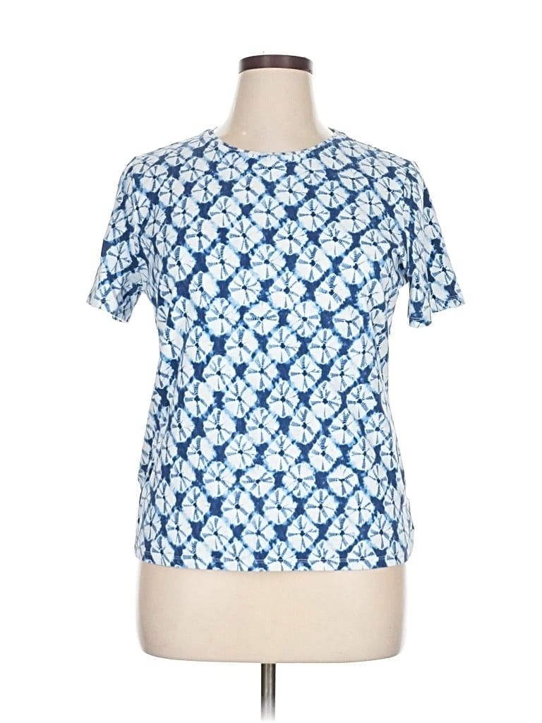 Pre-owned Talbots Short Sleeve T-shirt In Blue