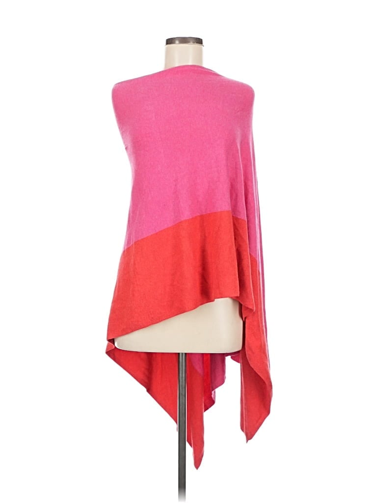 Pre-owned Shiraleah Poncho In Pink