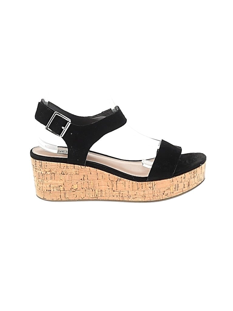 Pre-owned Steve Madden Wedges In Black