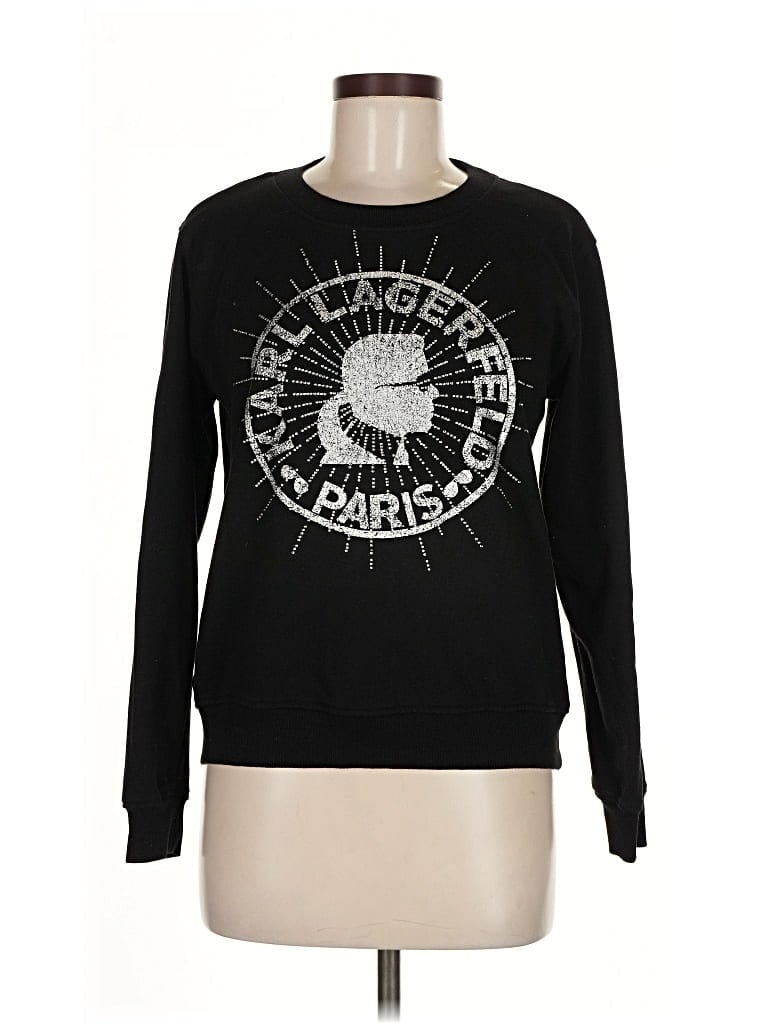 Pre-owned Karl Lagerfeld Sweatshirt In Black