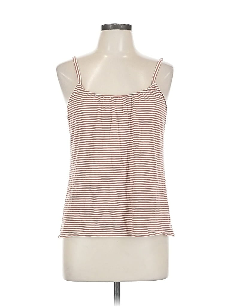 Pre-owned Garnet Hill Tank Top Red Strapless Neckline Tops