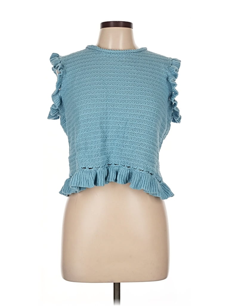 Pre-owned Marc New York Andrew Marc Pullover Sweater In Blue