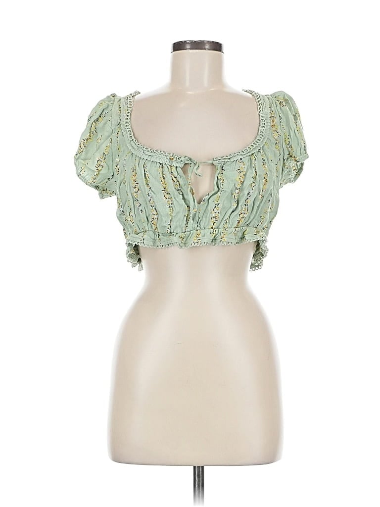 Pre-owned Free People Sleeveless Blouse In Green