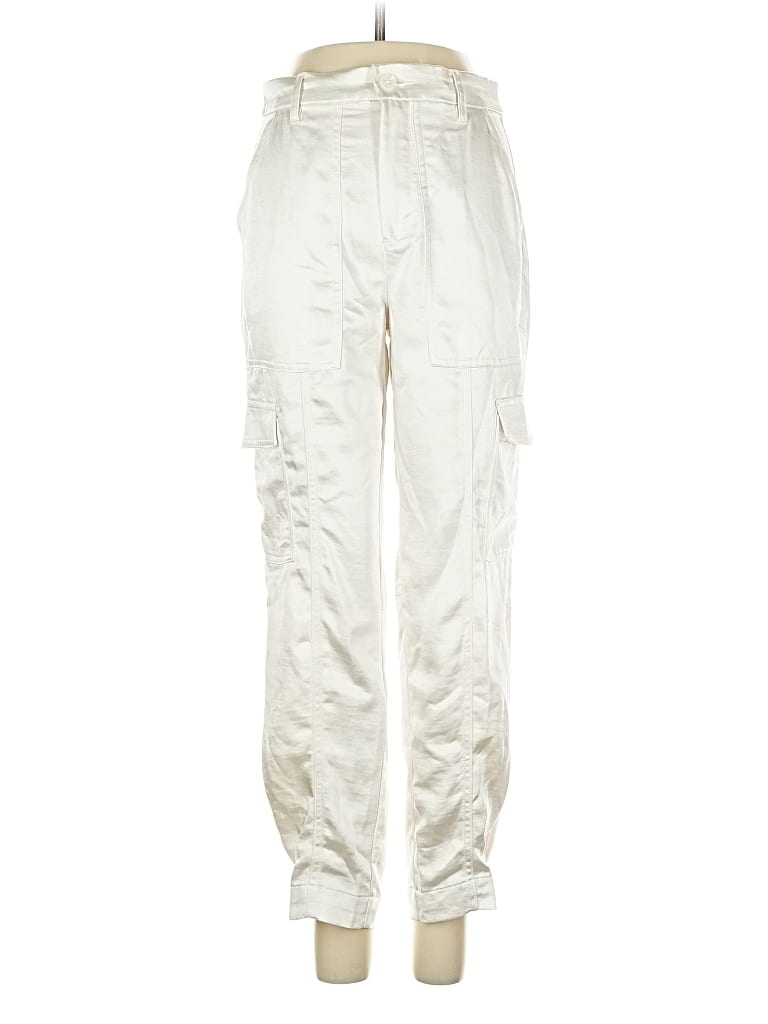 Pre-owned Banana Republic Factory Store Cargo Pants In White