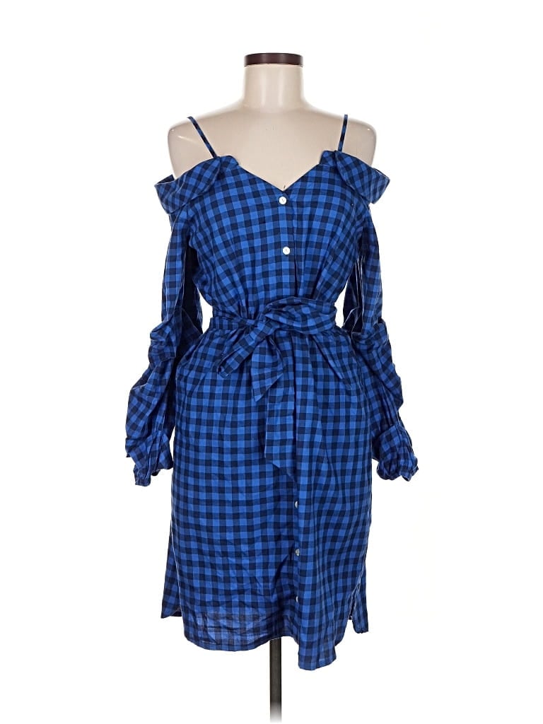 Pre-owned Guest Editor Casual Dress In Blue