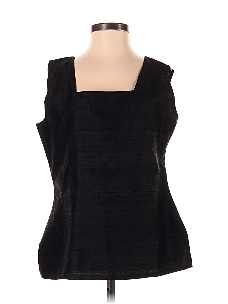 Pre-owned Emmelle Sleeveless Blouse In Black