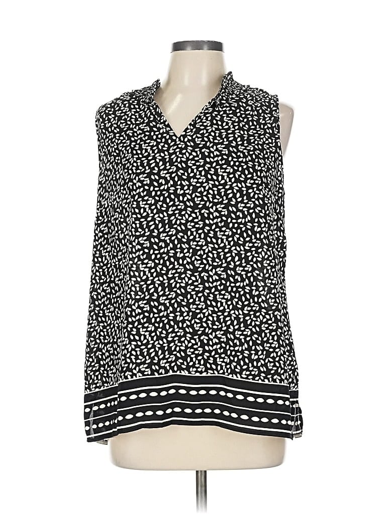 Pre-owned Talbots Sleeveless Blouse In Black
