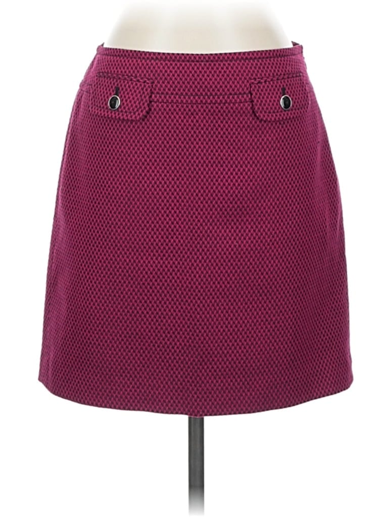 Pre-owned Ann Taylor Loft Casual Skirt In Burgundy