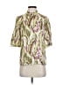 Gestuz Green Ivory Short Sleeve Blouse Size EU 34 / US 4 - photo 1