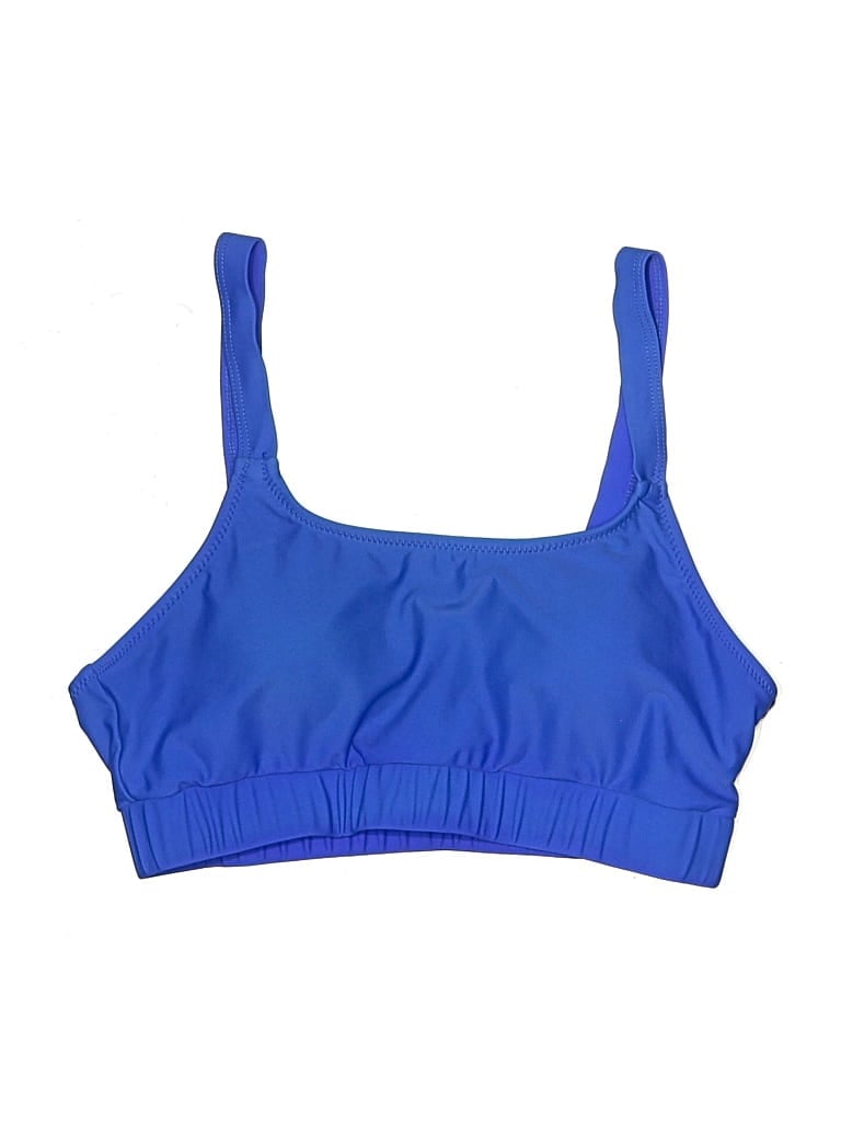 Pre-owned Unbranded Swimsuit Top Blue Swimwear