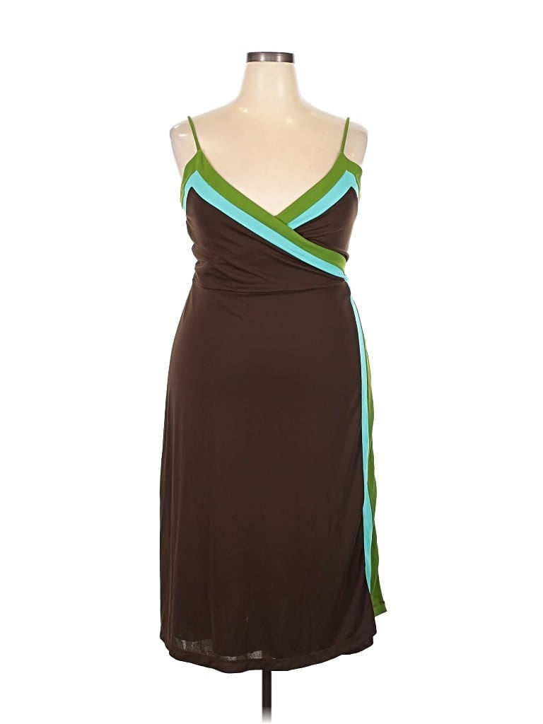 Pre-owned Isaac Mizrahi For Target Cocktail Dress In Brown