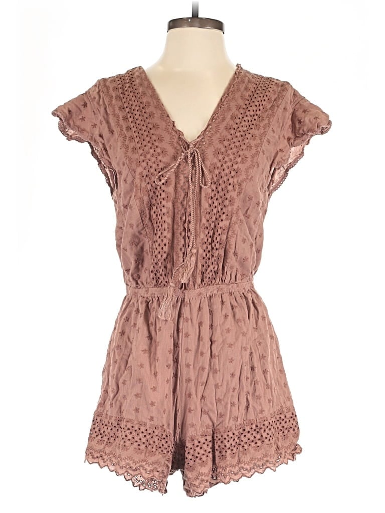 Pre-owned Lucky Brand Romper In Brown