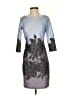 Taylor Graphic Gray Cocktail Dress Size 2 - photo 1