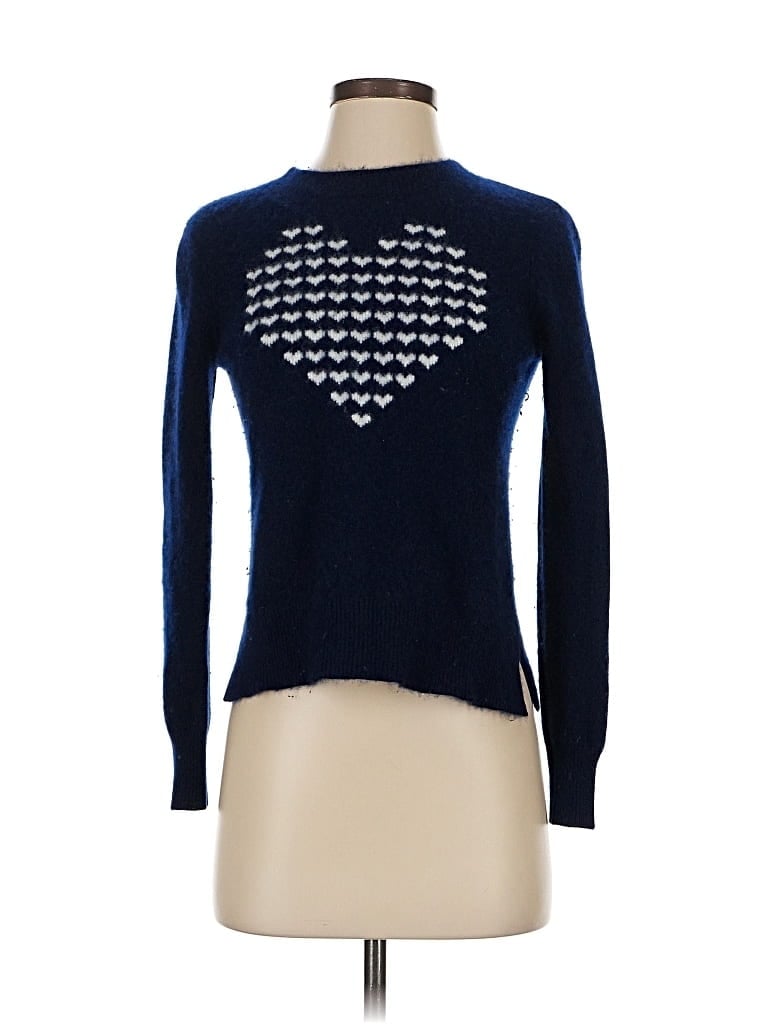 Pre-owned The Cashmere Project Cashmere Pullover Sweater In Blue