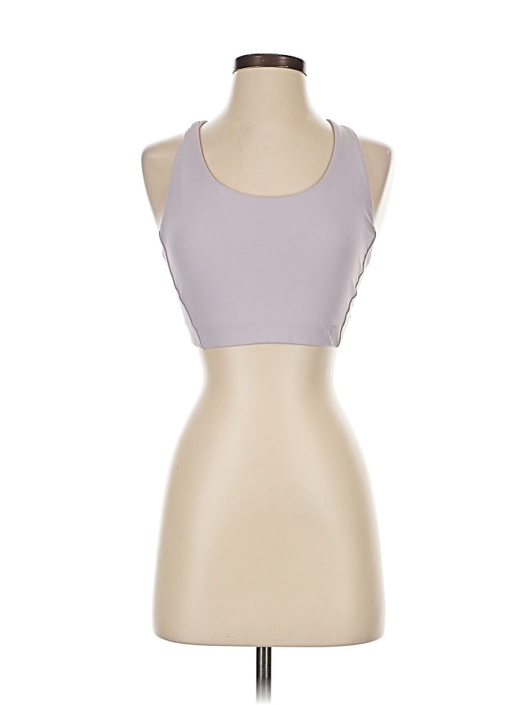 Pre-owned Athleta Tank Top Gray Halter Neckline Tops