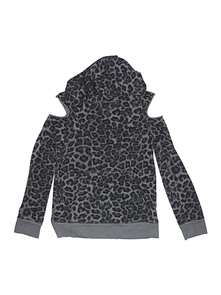 Pre-owned Splendid Kids' Zip Up Hoodie In Gray