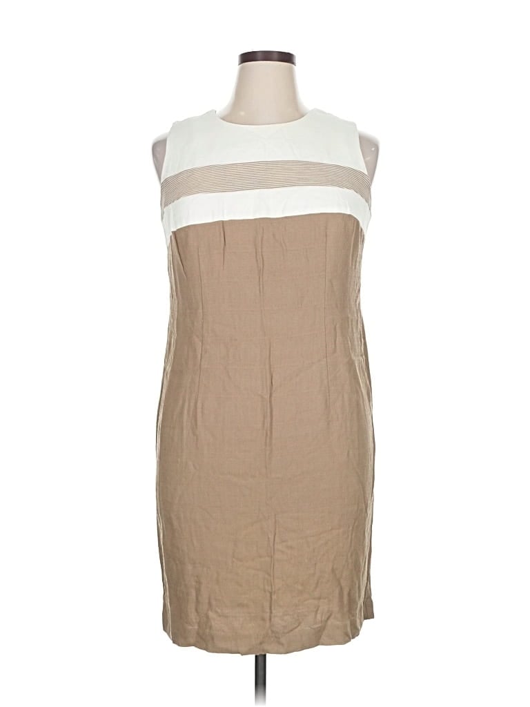 Pre-owned Sl Fashions Casual Dress In Brown