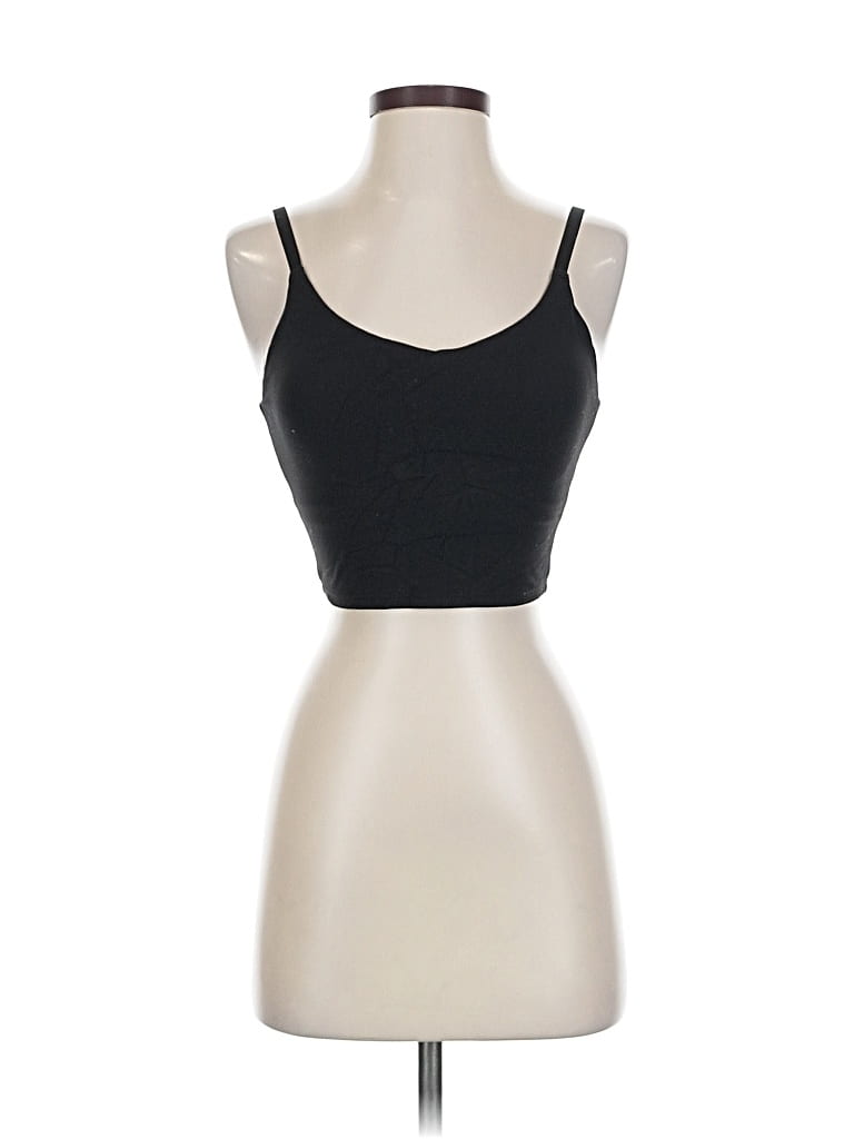 Pre-owned Athleta Tank Top Black Strapless Neckline Tops