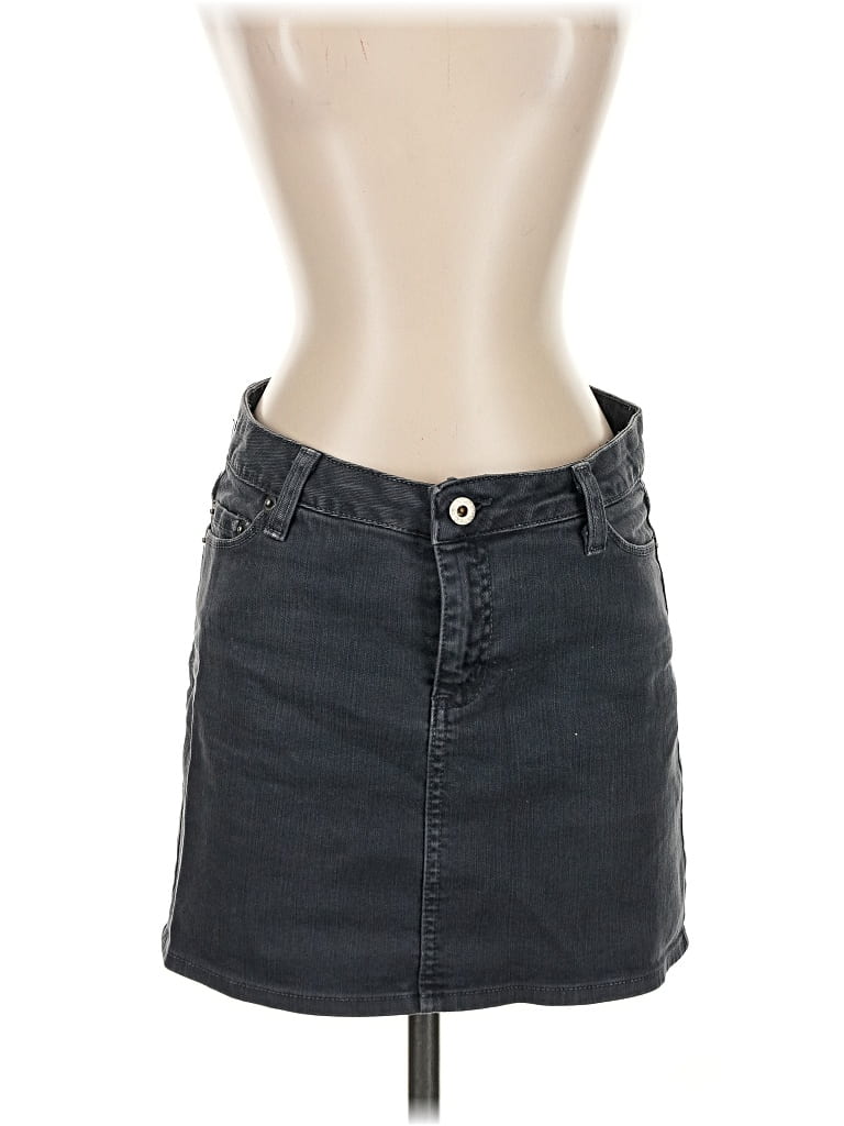 Pre-owned Bdg Denim Skirt In Gray
