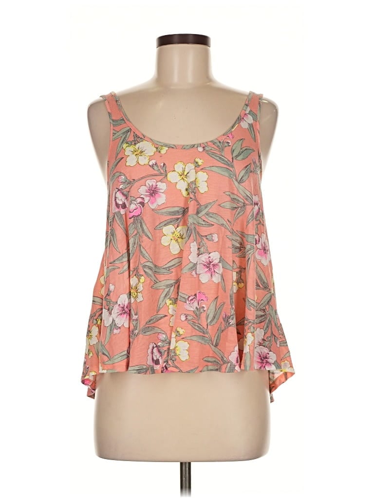 Pre-owned American Eagle Outfitters Tank Top Pink Strapless Neckline Tops