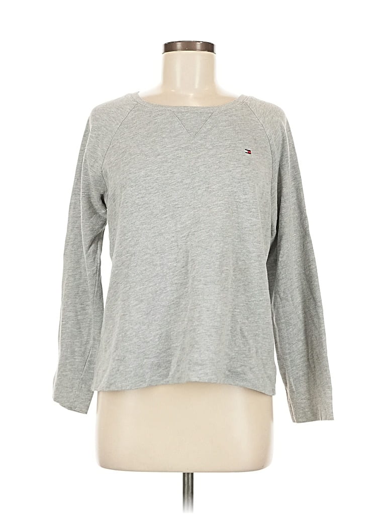 Pre-owned Tommy Hilfiger Long Sleeve T-shirt In Gray