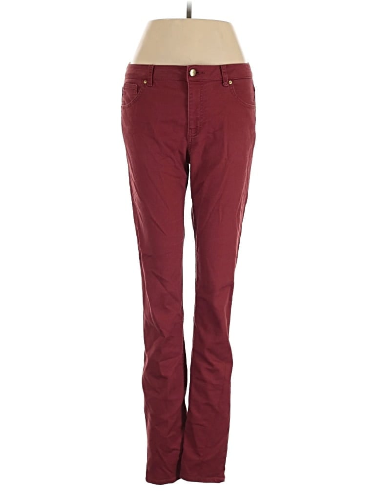 Pre-owned H&m Jeans In Burgundy