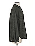 Max Studio 100% Polyester Houndstooth Green Long Sleeve Blouse Size M - photo 4