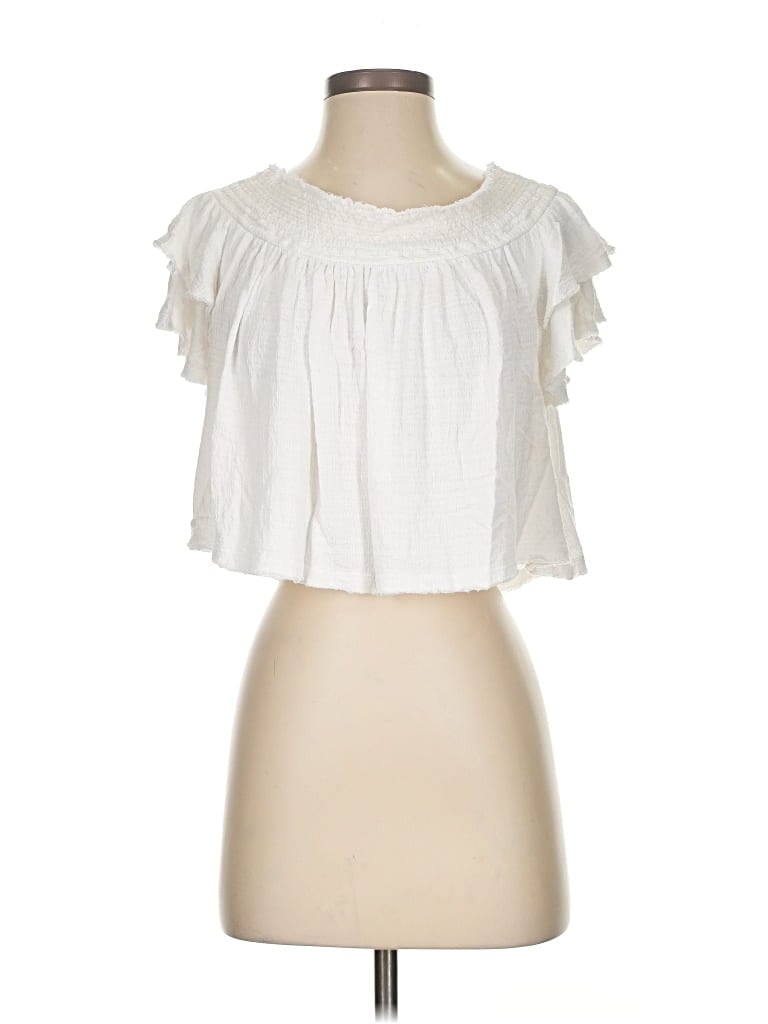 Pre-owned Free People Sleeveless Blouse In White