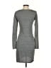 Leith Solid Gray Casual Dress Size S - photo 2