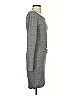 Leith Solid Gray Casual Dress Size S - photo 4