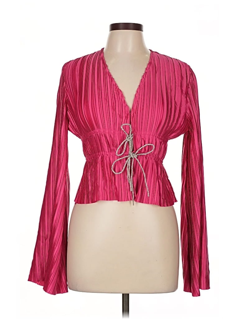 Blue B Long Sleeve Blouse In Pink
