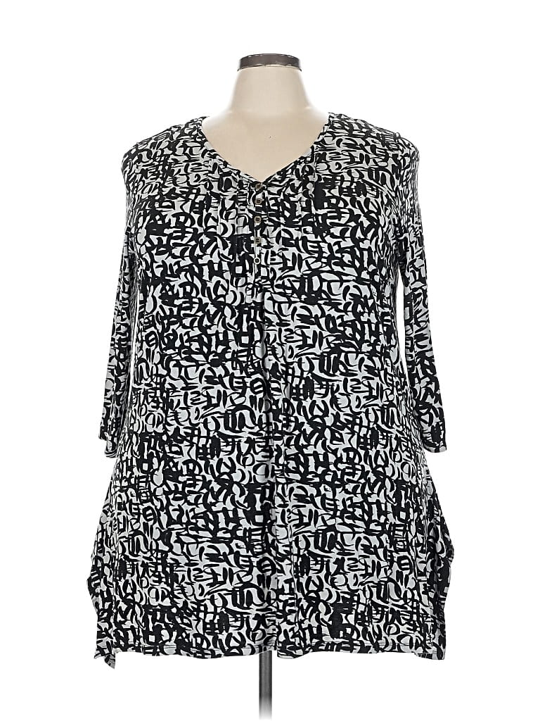 Pre-owned Evans 3/4 Sleeve T-shirt In Black