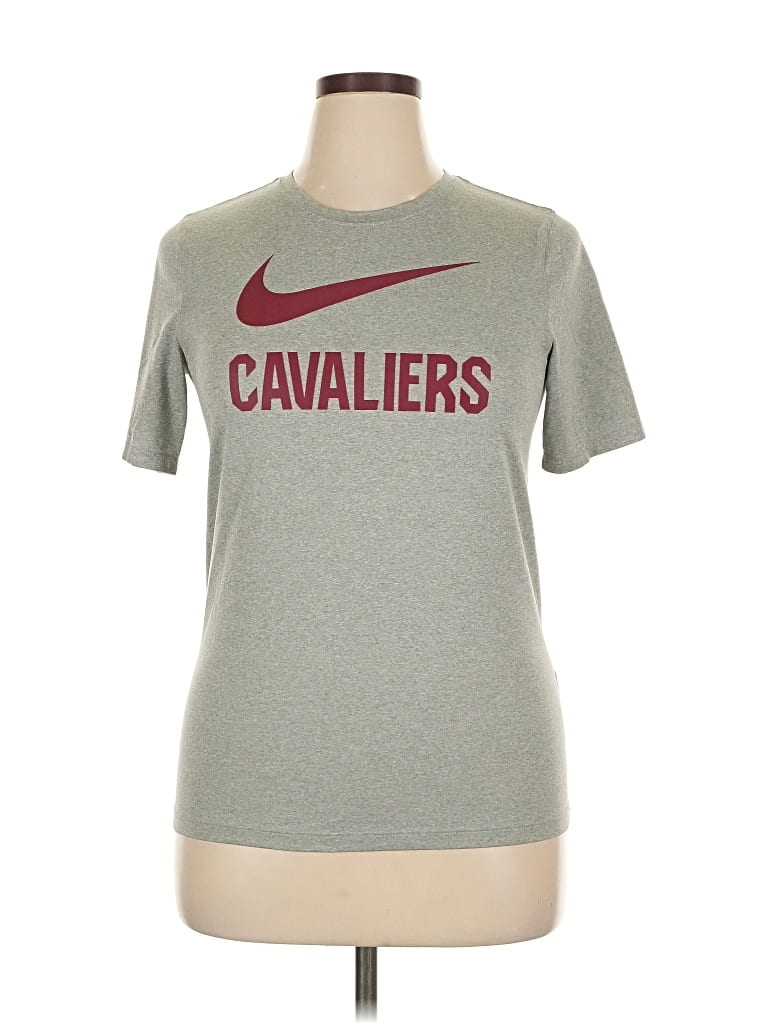 Pre-owned Nike Short Sleeve T-shirt In Gray