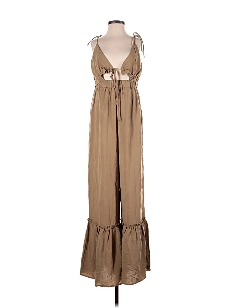 Pre-owned Vici Jumpsuit In Brown