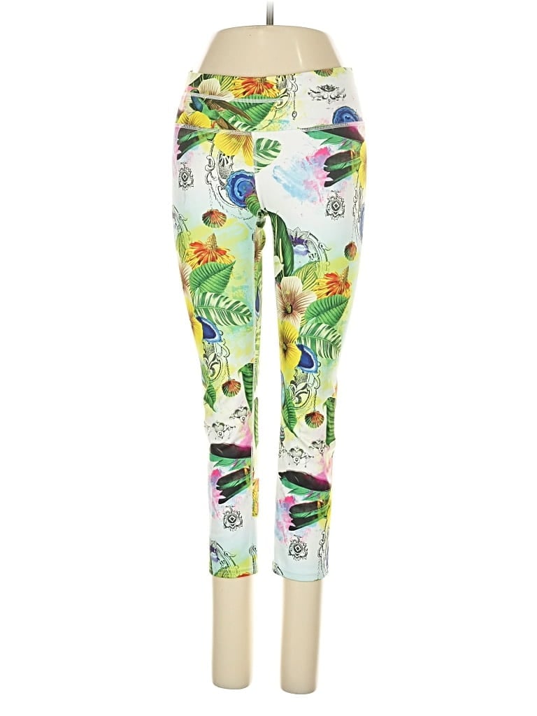 Pre-owned Athleta Leggings In Green