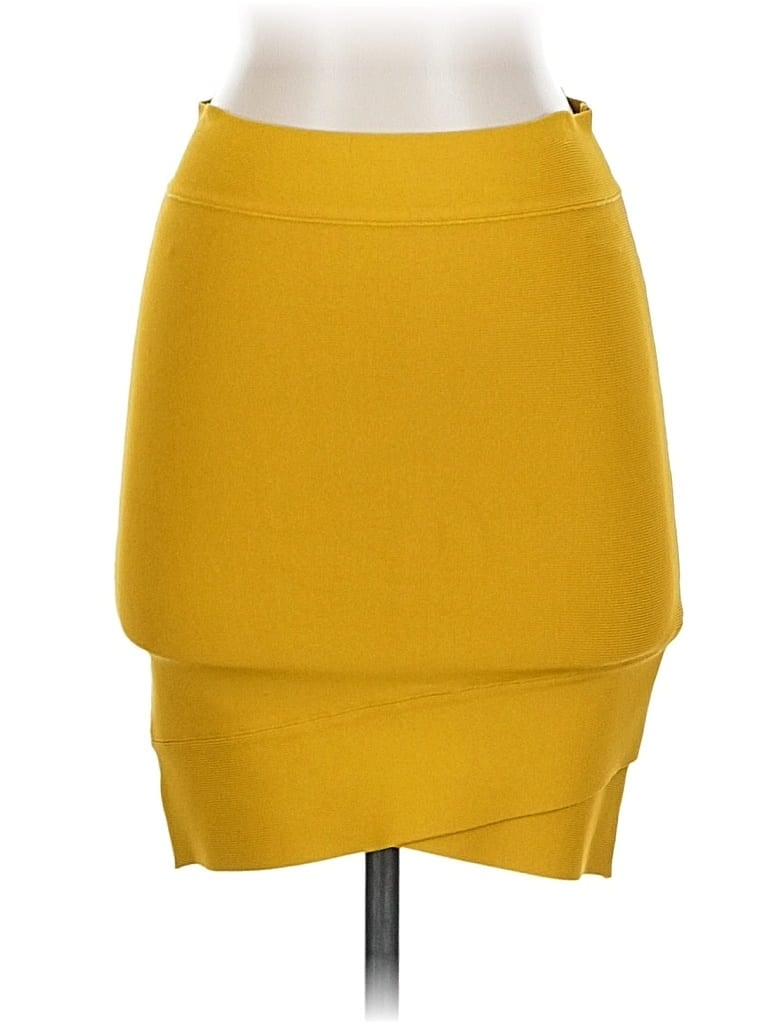 Pre-owned Bcbgmaxazria Casual Skirt In Yellow