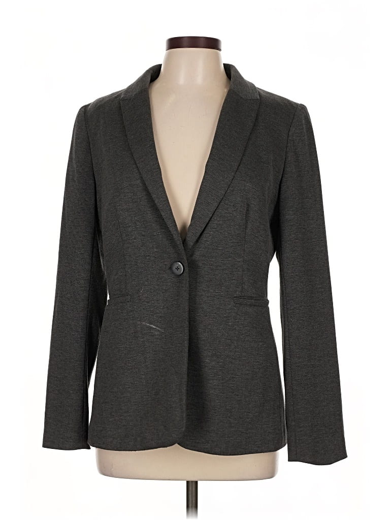 Pre-owned Assorted Brands Blazer Jacket In Gray
