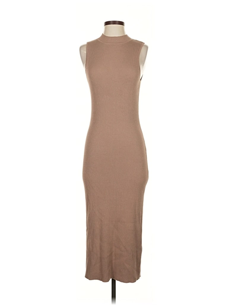 Pre-owned Pink Lily Casual Dress In Brown