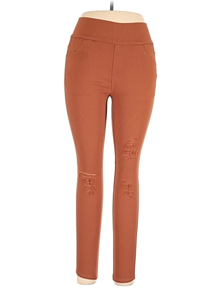 Pre-owned Agnes & Dora Jeggings In Orange