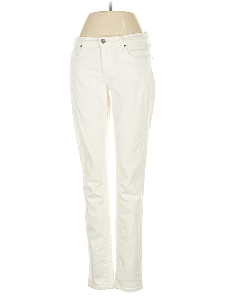 Pre-owned Dkny Jeans Jeans In White