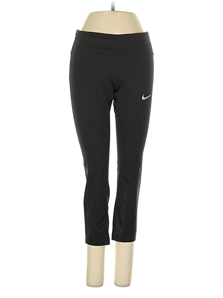 Pre-owned Nike Active Pants In Black