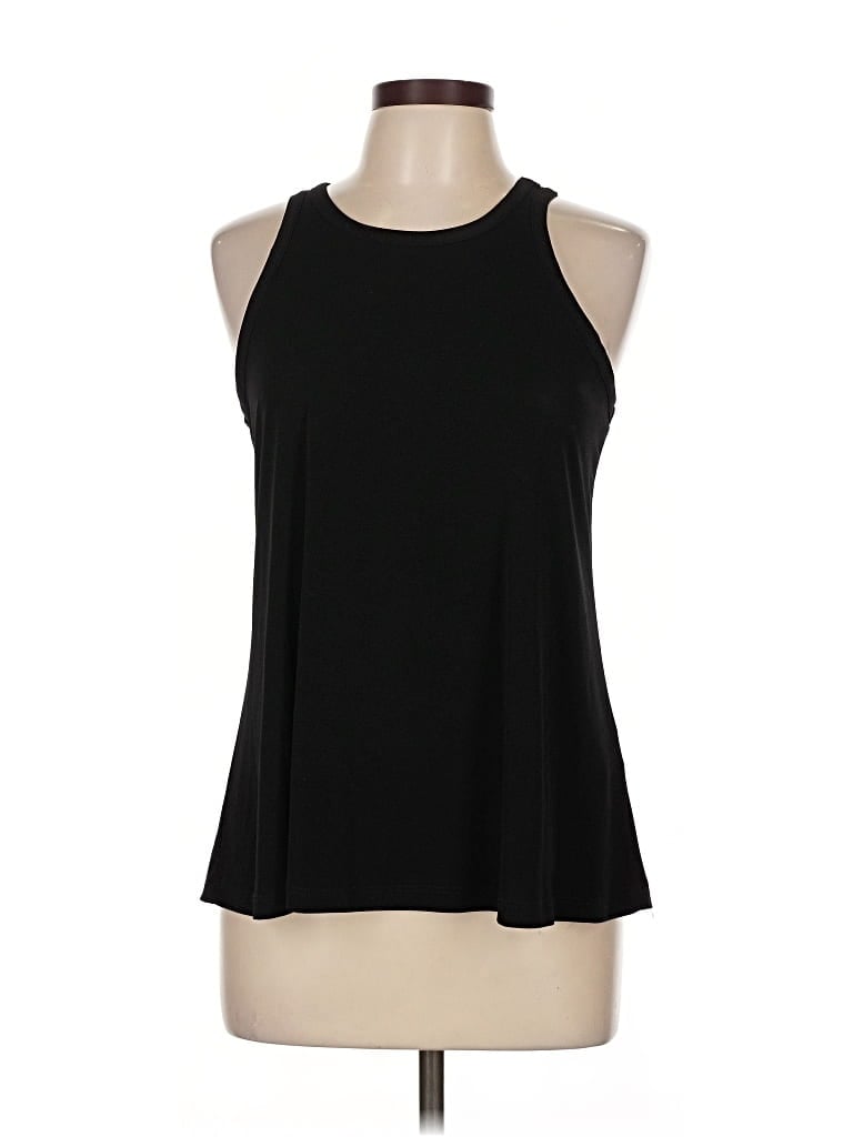 Pre-owned Veronica M Tank Top Black Halter Neckline Tops