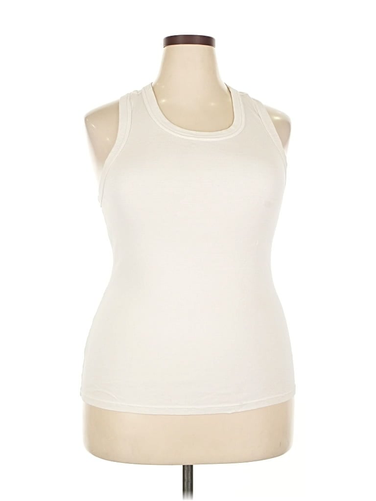Pre-owned Fabletics Sleeveless T-shirt In White