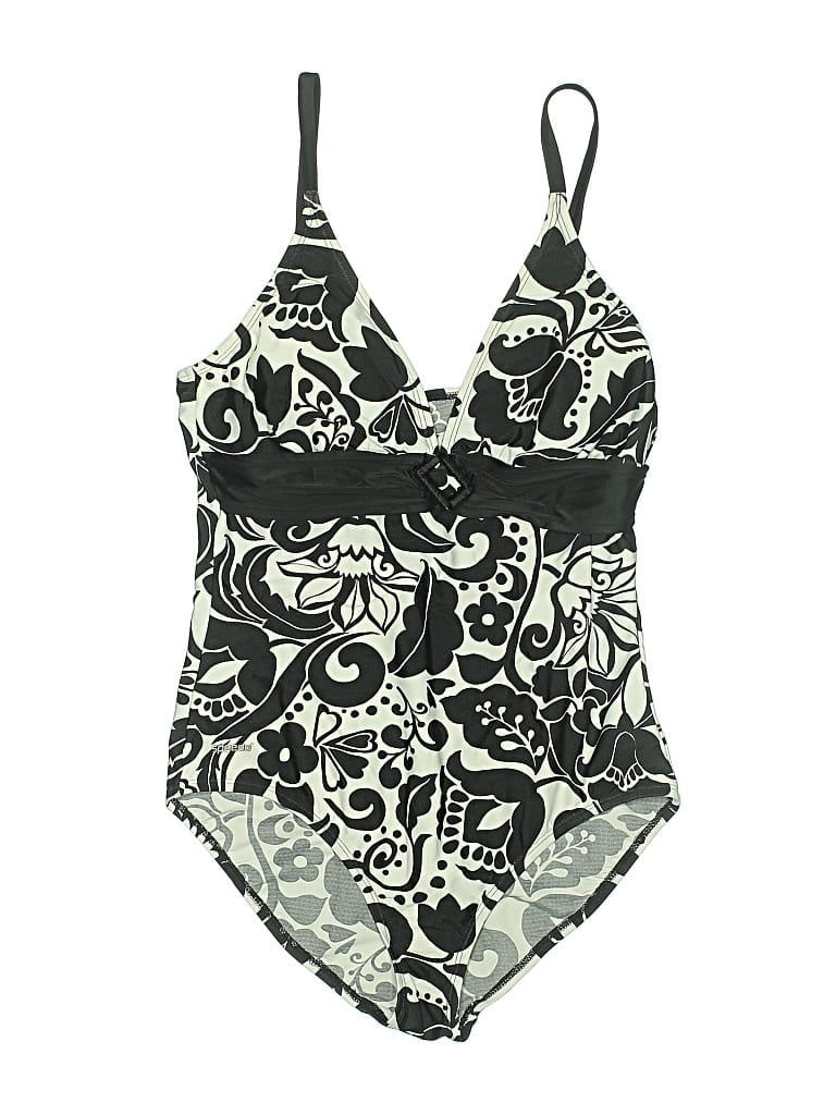 Pre-owned Speedo One Piece Swimsuit In Black